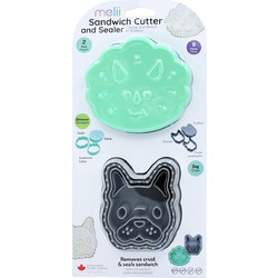 Melii Sandwich Cutters Dino/Bulldog 6 τεμ. MEL24060