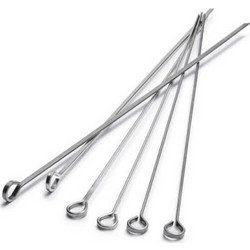 MEASTER 129901 Σουβλάκι Πλακέ 40cm Inox Σετ 6τμχ