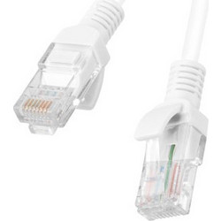Lanberg U/UTP Cat.6 Καλώδιο Δικτύου Ethernet 0.25m White