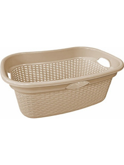 Καλάθι Απλύτων Οβάλ Rattan Σε 4 Χρώματα 50lt 64x42x2,5cm