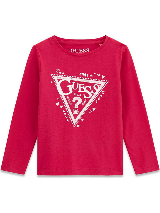 Guess Παιδικό T-Shirt Μακρυμάνικο Κόκκινο K6YI02K3663-G6M6