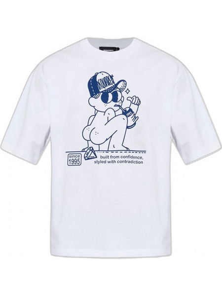 DSQUARED2 T-SHIRT ΜΠΛΟΥΖΑ S74GD1597 D20033 100-WHITE