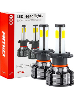 Amio - Λάμπες Led Η7 12V/24V 44W 6.500K 3.800lm COB - 2 τεμ. (02844/AM)