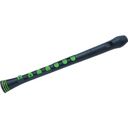 NUVO Recorder+ soprano recorder, black and green NURG320BGR
