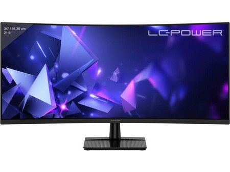 LC-Power LC-M34QC Ultrawide VA HDR Curved Gaming Monitor 34" 3440x1440 QHD 180Hz 1ms