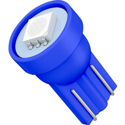 VenCore 3216-10017 - T10 W5W - Λάμπα LED για Βάση T10 W5W 1 SMD 5050 0.30W 16 Lumen 12 Volt Μπλε