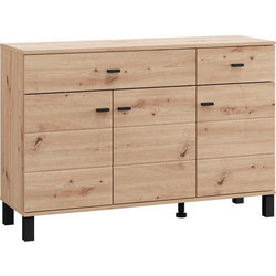 ΚΟΜΟΤΑ-ΜΠΟΥΦΕΣ ALMOND 115 3K2F3V ARTISAN OAK ΧΡΩΜΑ 116x35x78εκ - FYLLIANA - 11014898