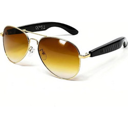 Έξυπνα Γυαλιά AI με Μετάφραση και Bluetooth Τύπου Aviator - ΧΡΥΣΟ