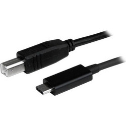 StarTech USB2CB1M USB-B to USB-C 1m Black