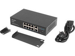 Lanberg RSFE-8P-2GE-120 Unmanaged L2 Switch με 8 Θύρες Ethernet 1Gbps