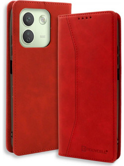 Bodycell Book Case Θήκη Πορτοφόλι Red (Xiaomi Redmi Note 17 Pro Max)