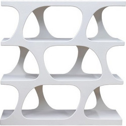 ΡΑΦΙΕΡΑ MDF ΛΕΥΚΗ 120x34x121cm 810-00280 - Estheti - 810-00280