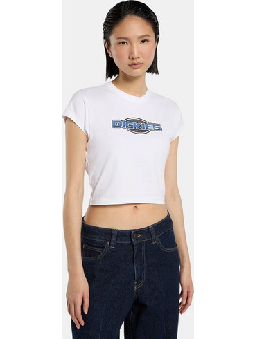 Dickies Somerton Γυναικείο Crop Top DK0A8CHO0WH1 White