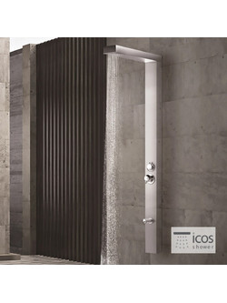 Στήλη Ντουζιέρας με μίκτη THEAMIX, ICOS AISI316 Inox