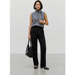 Topshop Louise Ψηλόμεσο Παντελόνι Straight Fit Μαύρο 31001952