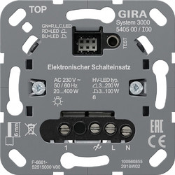GIRA 540500 S3000 Schalteins. Einsatz - Ηλεκτρονική ενσωματωμένη μονάδα διακόπτη System 3000