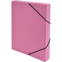 ΚΟΥΤΙ PP ΜΕ ΛΑΣΤΙΧΟ 25X35Χ5cm ΠΑΣΤΕΛ ΡΟΖ