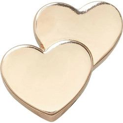 Γυναικείο Διακoσμητικό Crocs Jibbitz Charms 10009601 Double Heart Χρυσό