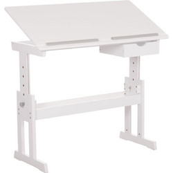 Homemarkt ΓΡΑΦΕΙΟ/ΣΧΕΔΙΑΣΤΗΡΙΟ ASCENT HM18289 MDF ΣΕ ΛΕΥΚΟ 109x55x87,5Υεκ