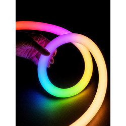 AURAFLEX KLV-101-0511 Ταινία Neon Flex LED 14W/m 840lm/m 360 DC 24V Αδιάβροχο IP65 120 x SMD5054 Chip/m Πολύχρωμο RGB+WW Dimmable - Sanan SMD Chip - Μ1000 x Π3.3 x Υ3.3 - Ρολό 10 Μέτρων