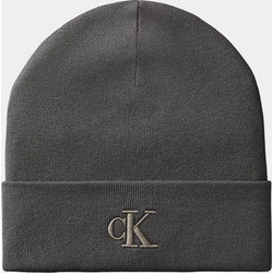 CALVIN KLEIN JEANS CK FINE RIB BEANIE LV04D8020G-PAR DarkGray