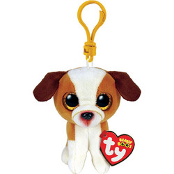 Ty Beanie Boos Hugo Σκύλος με Κλιπ