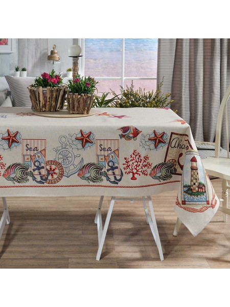 Τραπεζομάντηλο Cadiz Multi Teoran 140X180 Βαμβάκι-Ακρυλικό