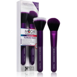 Royal & Langnickel Moda Duo Ezglam Flawless Face Σετ Πινέλα Μακιγιάζ 2τμχ