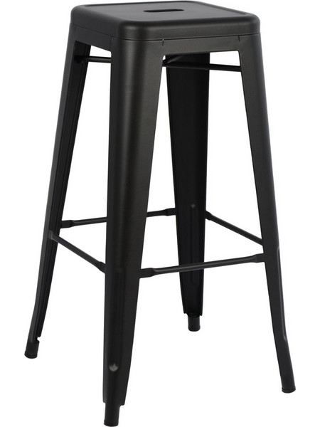 ΣΚΑΜΠΟ ΜΠΑΡ ΜΕΤΑΛΛΙΚΟ MELITA PRO ΣΕ ΜΑΥΡΟ ΜΑΤ 43x43x78