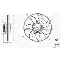 Magneti Marelli 069422908010 - MTC908AX-ΒΕΝΤΙΛΑΤΕΡ AUDI A1 2011-15. A3 8P1 1.6 -2012. GOLF V-VI -2012