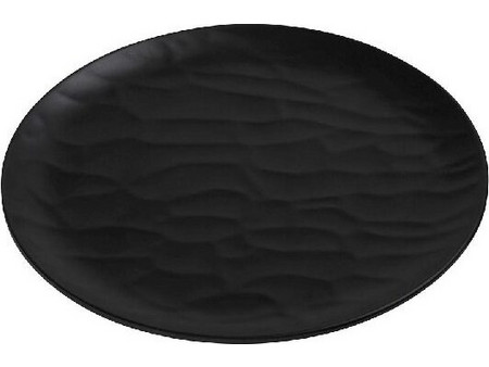 Espiel Πιάτα Φρούτου Μελαμίνης Wavy Matte Black 17cm 6τμχ MLB341K72-6