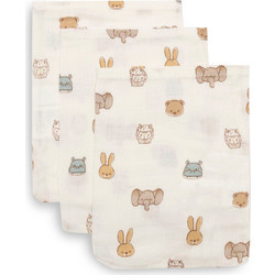 Jollein Washcloth Muslin 15x20cm - Jollies - 3 Pack 536-848-68196