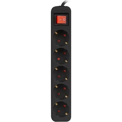Lanberg PS1-05F-0150-BK power extension 1.5 m 5 AC outlet(s) Indoor Black