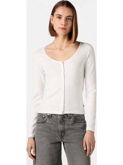 Levi's Austen Button-Up Γυναικεία Μακρυμάνικη Μπλούζα 0088R-0000 AUSTEN BUTTON THROUGH LS BRIGHT WHITE
