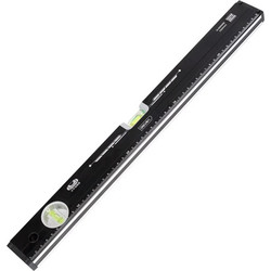 DELI αλφάδι DL290500B με 2 μάτια & χάρακα, 50cm