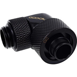Alphacool Icicle 16 / 10mm Screw-on Spout 90 Degrees Rotatable G1 / 4 Fittings Μαύρο 17236