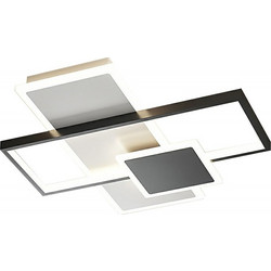 Φωτιστικό οροφής led μαύρο 3CCT Dimmable by remote control 48w 4400Lm 1732-3/52