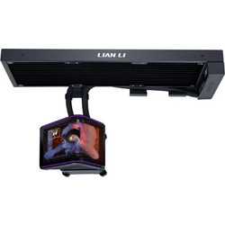Lian Li HydroShift II OLED Curved 360mm Fanless - AIO Water Cooling - 6.67" 2Κ Display - Black