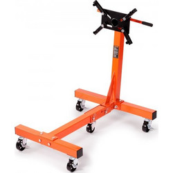 VEVOR Βάση Κινητήρα 1500 lbs (3/4 Ton) Περιστρεφόμενη με Ρυθμιζόμενη Κεφαλή 360 Πτυσσόμενη από Χυτοσίδηρο, 5 Τροχοί, 4 Ρυθμιζόμενοι Βραχίονες, για Συντήρηση Οχημάτων