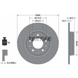 Textar 92125603 - TEXTAR ΔΙΣΚΟΠΛΑΚΕΣ