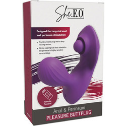 She.E.O Anal & Perineum Stimulator Πρωκτικός Δονητής Μοβ