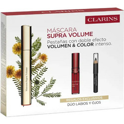 Clarins Supra Volume Σετ Μακιγιάζ για Μάτια & Χείλη 3τμχ