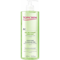 Topicrem AC Purifying Cleansing Gel Καθαρισμού Προσώπου για Ακμή 400ml