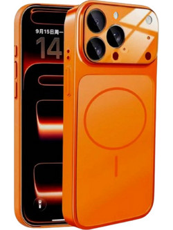 Bodycell AG Glass MagSafe Back Cover Orange (iPhone 15 Pro)