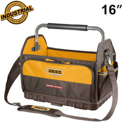 Ingco Εργαλειοθήκη Τσάντα Ανοιχτού Τύπου Stackable, 16" (18 τσέπες) - HTBGL08