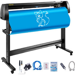 VEVOR Vinyl Cutter Plotter Machine 53" Signmaster Software Sign Making Machine 1350mm Paper Feed Vinyl Cutter Plotter with Stand (53" 1350mm) KZJ-1350SDJC00001V2