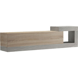 Έπιπλο Τηλεόρασης Επιτοίχιο Flato 230-000144 150x29,5x38,5cm Marble Effect Grey-Sonoma