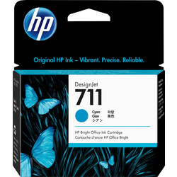 HP 711 Cyan Μελάνι Εκτυπωτή Inkjet CZ130A