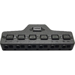 Splitter block TOOL-0095 για LED καλωδιοταινίες, 6-port, μαύρο
