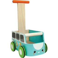 Plan Toys Φορτηγάκι Ξύλινη Περπατούρα 9m+ Μπλε